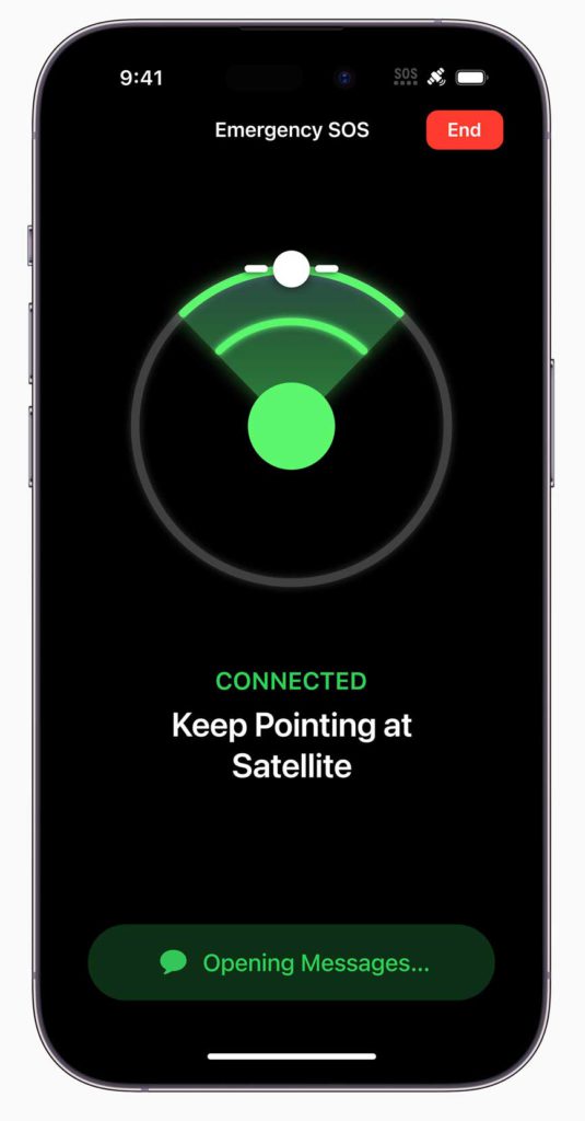 iPhone 14 Pro new Satellite SOS system