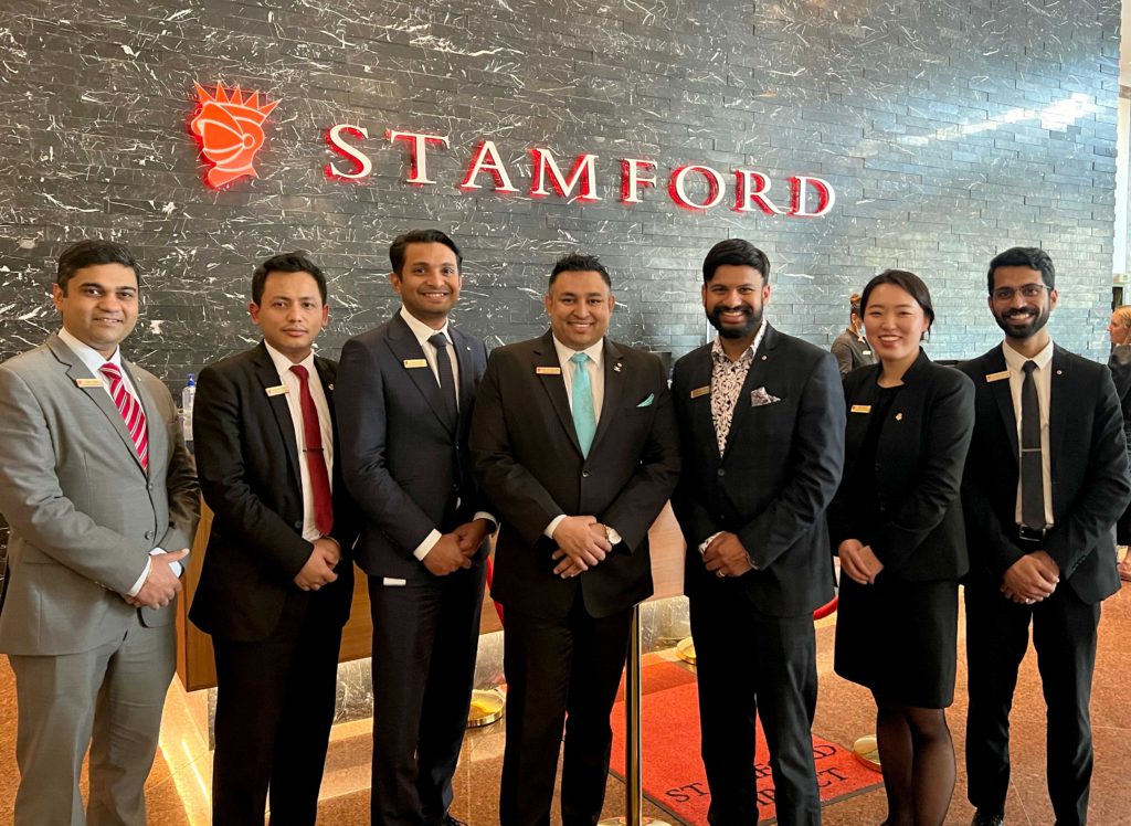The management team at Stamford Plaza, Auckland