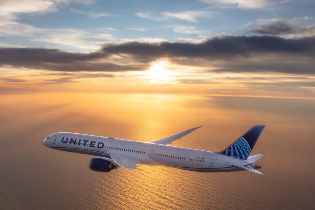 United Boeing 787 Dreamliner.