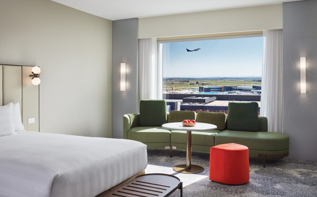 Guest room at PARKROYAL Melbourne Airport