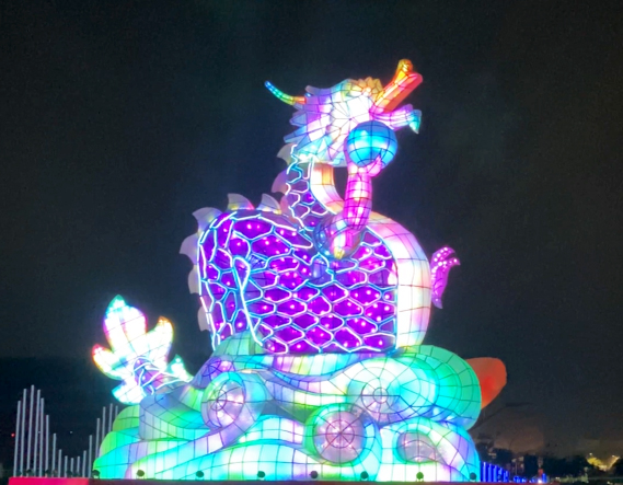 Dragon Lantern at the Dragon Festival in Tainan, Taiwan 2024