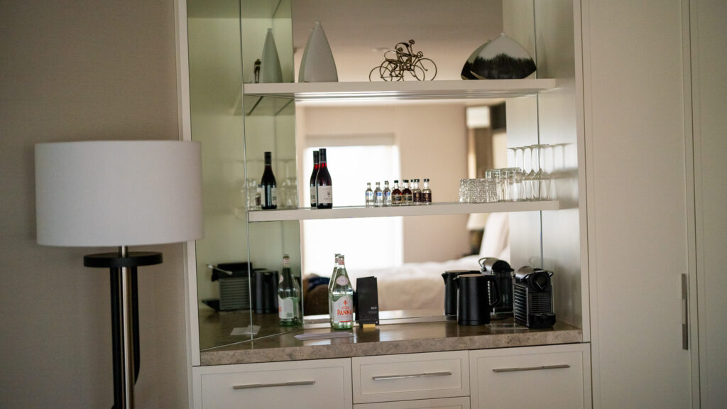 Mini Bar Selection at the suite. Photo: Harmeet Sehgal