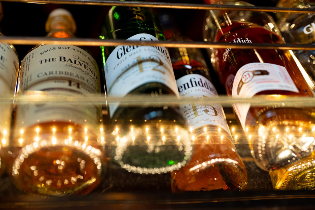 Selection of Whiskies at Grain Bar. Photo: Harmeet Sehgal