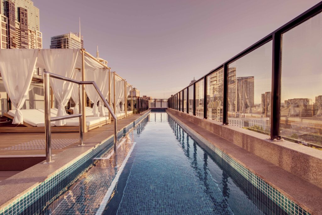 Rooftop pool at Vibe Hotel Sydney Darling Harbour