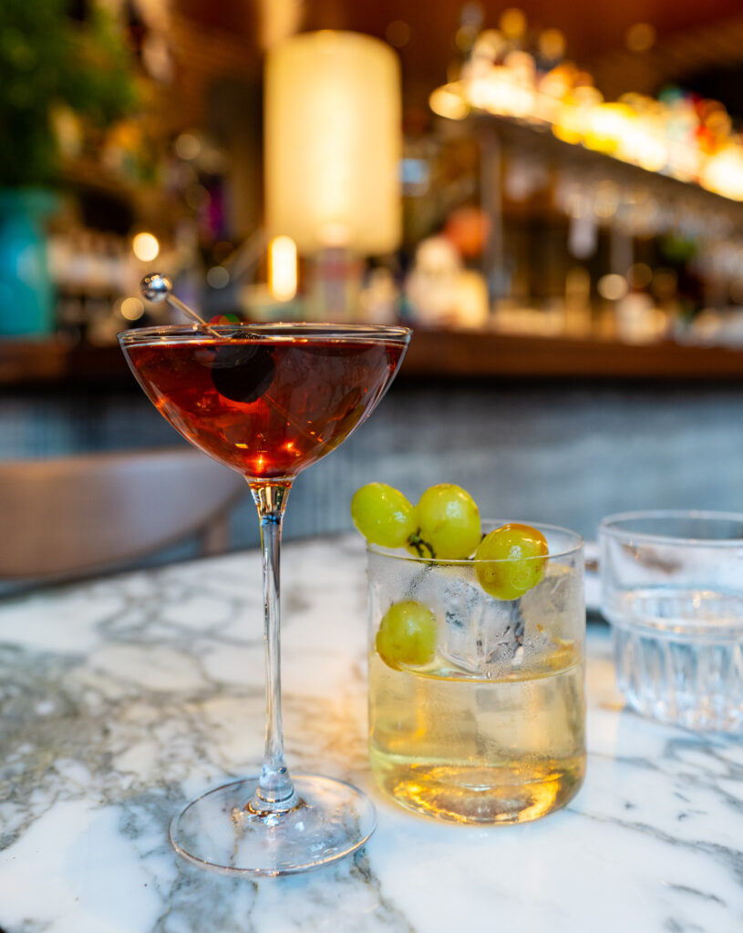Negroni Nuance and Avante Grandene Martini at Couette. Photo: Harmeet Sehgal