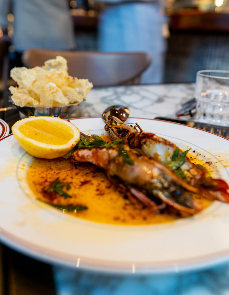 Mooloolaba prawns at Coupette. Photo: Harmeet Sehgal